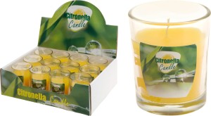 Świeczka w szkle cytrynowa 50x62cm