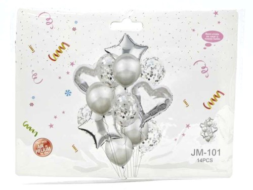 Balony zestaw 14szt. szampański