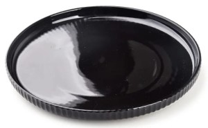 Talerz czarny dekoracyjny 20,5xh2,5cm 