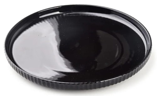 Talerz czarny dekoracyjny 20,5xh2,5cm 