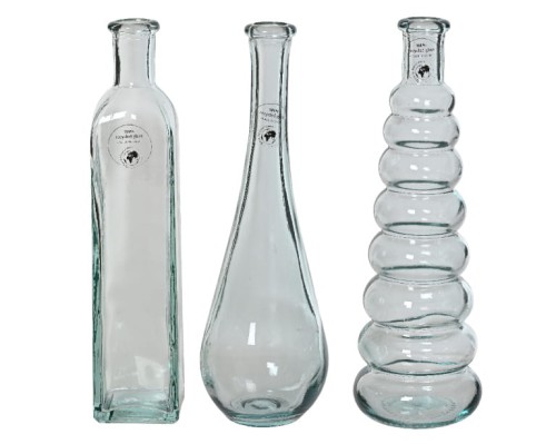 Butelka szklana 8x25cm 3wzory