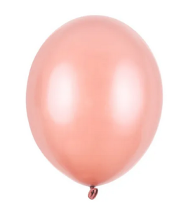 Balony Strong 27cm Metallic Rose Gold 100szt/opak