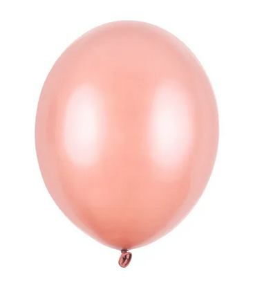 Balony Strong 27cm Metallic Rose Gold 100szt/opak