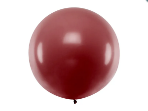 Balon okrągły 1m Pastel Burgundy