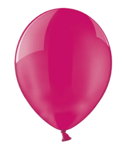 Balony 27cm Crystal Fuchsia 100szt/opak