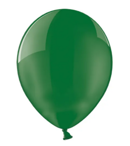 Balony 27cm Crystal Green 100szt/opak