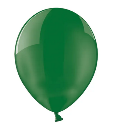 Balony 27cm Crystal Green 100szt/opak