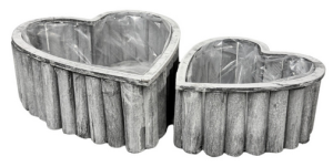 Osłonka komplet 2szt. z drewna do kompozycji 36cm WP175 GR