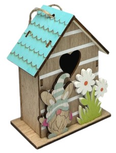 Domek drewniany zawieszka 9cm