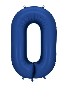Balon foliowy cyfra "0" granat 86cm