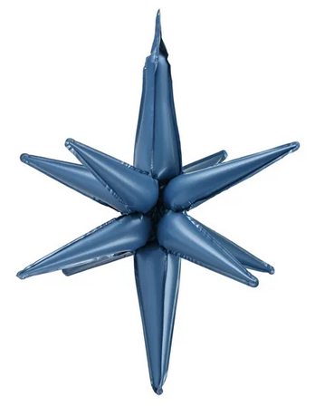 Balon foliowy gwiazda 3D granat 105cm