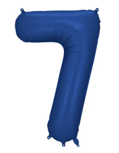 Balon foliowy cyfra "7" granat 86cm