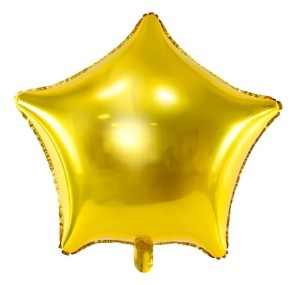 Balon foliowy gwiazdka złota 70cm