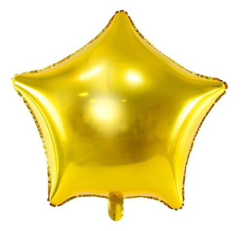Balon foliowy gwiazdka złota 70cm