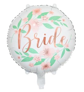 Balon foliowy "Bride" biały 45cm