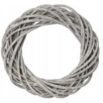 Wianek wiklinowy szary 25cm