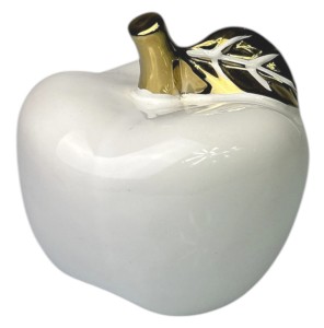 Jabłko ceramiczne białe
