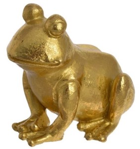 Figurka żaba złota 8cm