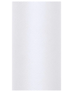 Tiul gładki biały 0,5x9m
