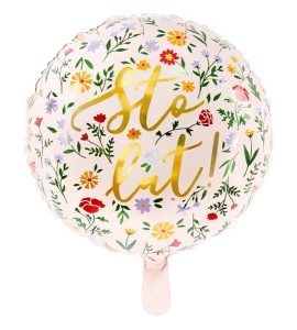 Balon foliowy "Sto lat" 35cm