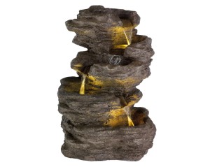 Fontanna wodospad LED ciepły biały 33x37x54cm